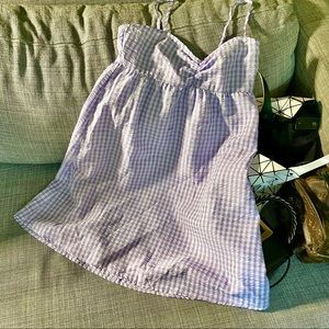 H&M Purple Gingham Dress